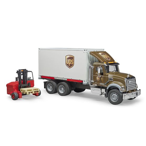 Camion Bruder Mack UPS con carrello elevatore