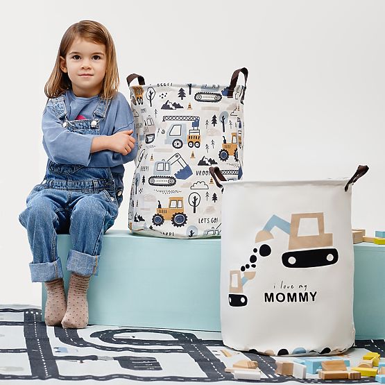 Camion con cestini portagiochi