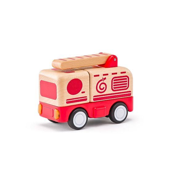 Camion dei pompieri con luci e segnale