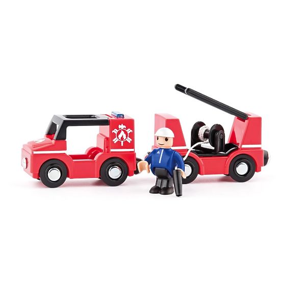 Camion dei pompieri con scala