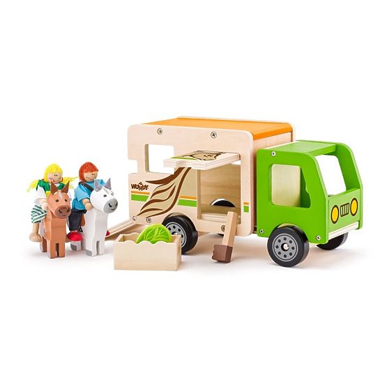 Camion in legno per il trasporto di cavalli