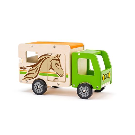Camion in legno per il trasporto di cavalli