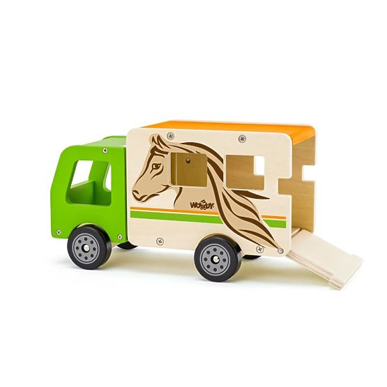 Camion in legno per il trasporto di cavalli