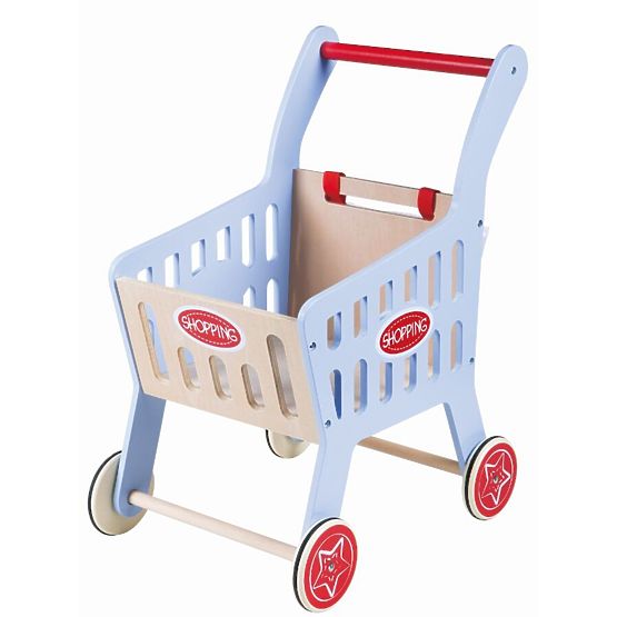 Carrello della spesa in legno