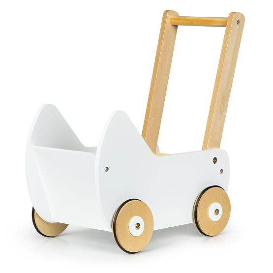 Carrozzina in legno per bambole deambulatore ECOTOYS