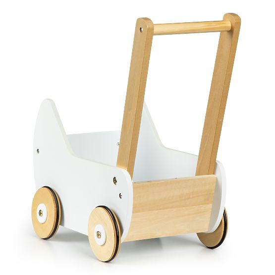 Carrozzina in legno per bambole deambulatore ECOTOYS