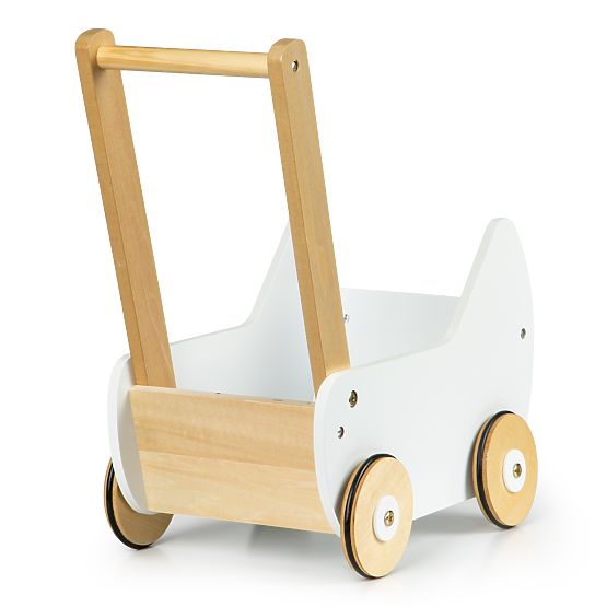 Carrozzina in legno per bambole deambulatore ECOTOYS