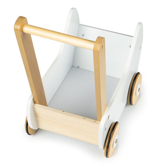 Carrozzina in legno per bambole deambulatore ECOTOYS