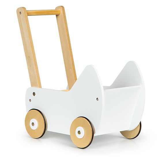 Carrozzina in legno per bambole deambulatore ECOTOYS