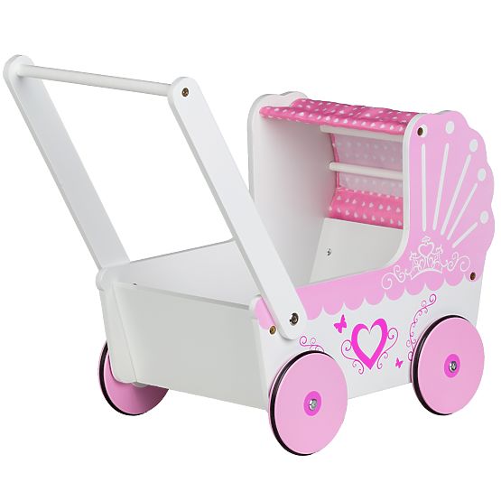 Carrozzina in legno per bambole Sweetheart