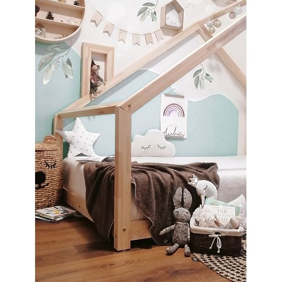 Letto per bambini a forma di casa Mila Chimney