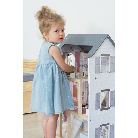 Casetta in legno per bambole Amelia