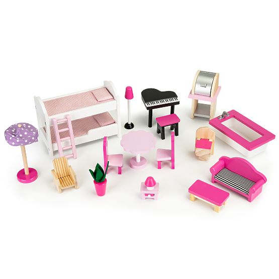 Casa delle bambole in legno con ascensore Viktorie