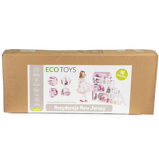 Casa delle bambole in legno con ascensore Viktorie