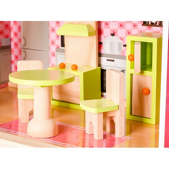 Casa delle bambole in legno Residenza da favola