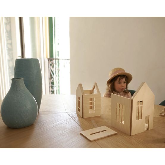 Magnetica casa in legno Montessori - foresta magica