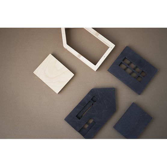 Magnetica casa in legno Montessori - mare del nord