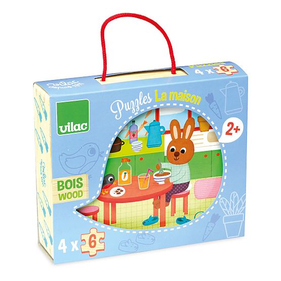 Casa puzzle in legno Vilac