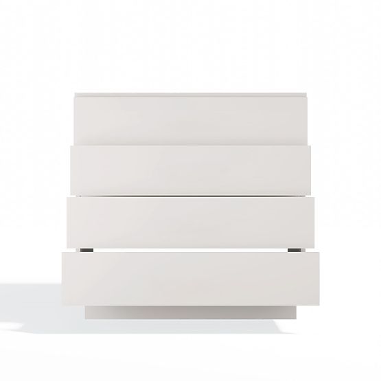 Cassettiera AMBER 4S Armadietto 4 Cassetti per Camera da Letto Soggiorno CASHMERE Beige