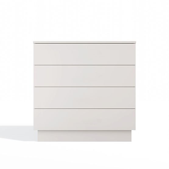 Cassettiera AMBER 4S Armadietto 4 Cassetti per Camera da Letto Soggiorno CASHMERE Beige