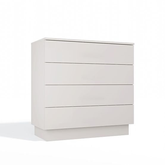 Cassettiera AMBER 4S Armadietto 4 Cassetti per Camera da Letto Soggiorno CASHMERE Beige