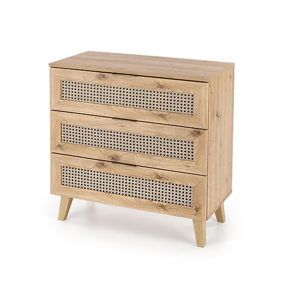 Cassettiera BORNEO KM-2 rovere artisan/nero