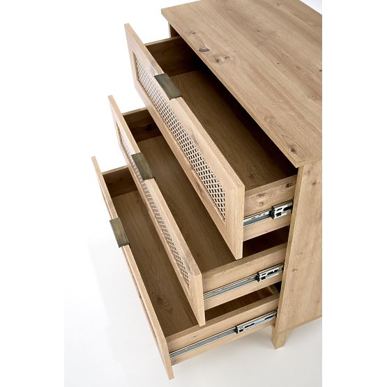 Cassettiera BORNEO KM-2 rovere artisan/nero