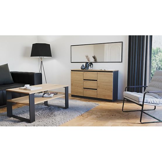 Cassettiera COSTA 1D3S/2D3S BA ANTRACYT ARTISAN