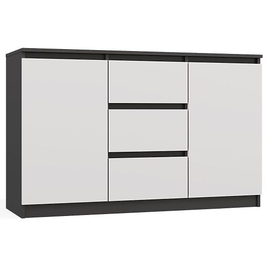Cassettiera Malwa 2D3S ANTRACITE BIANCO