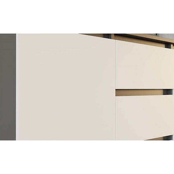 Cassettiera Malwa 2D3S ANTRACITE BIANCO