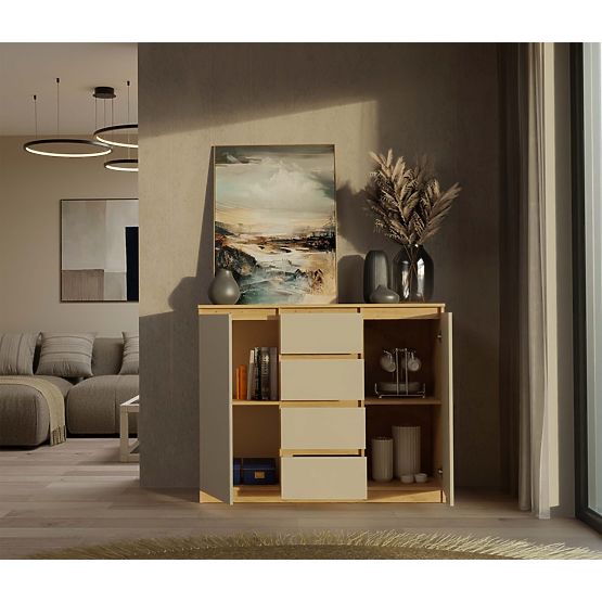 Cassettiera Malwa 2D4S 120 ROVERE ARTISAN CASHMERE BEIGE