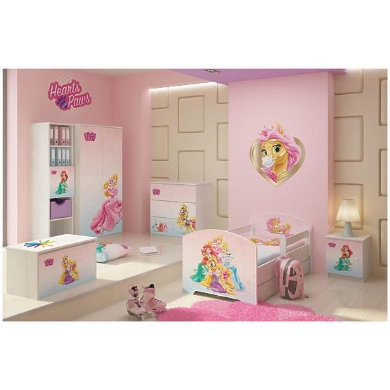 Cassettiera per bambini Palácoví mazlíčci - decorazione pino norvegese