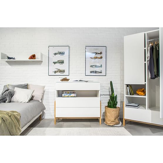 Cassettiera Viktor - bianca