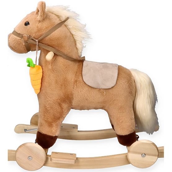 Cavallo a dondolo con carota