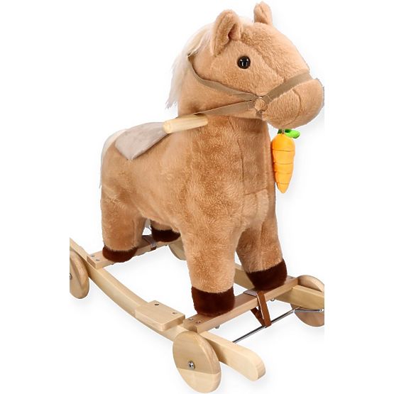 Cavallo a dondolo con carota