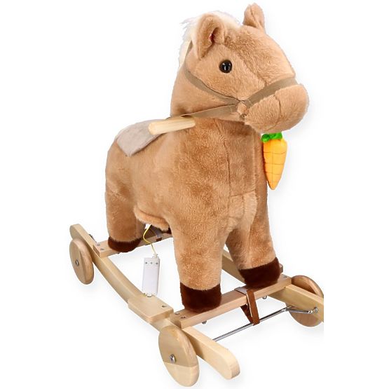 Cavallo a dondolo con carota