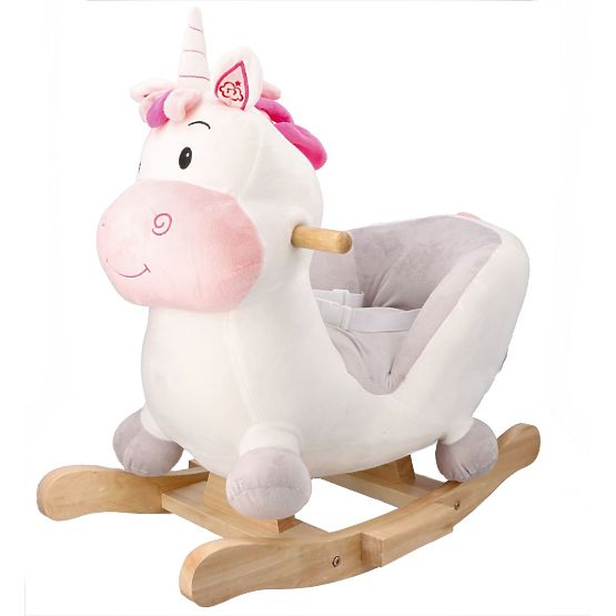 Cavallo a dondolo con poltroncina dolce unicorno