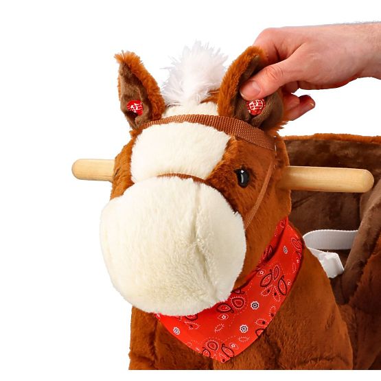 Cavallo a dondolo con seggiolino e ruote