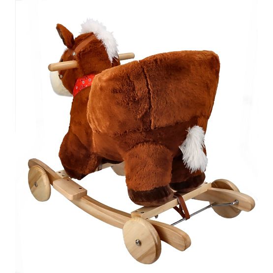 Cavallo a dondolo con seggiolino e ruote