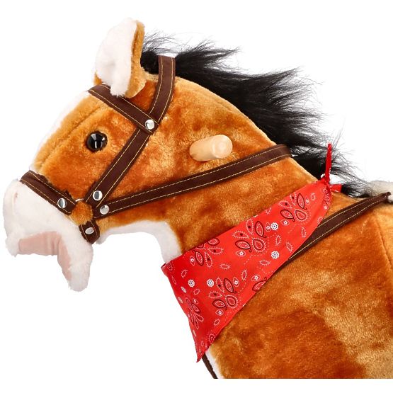 Cavallo a dondolo interattivo marrone