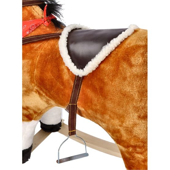 Cavallo a dondolo interattivo marrone