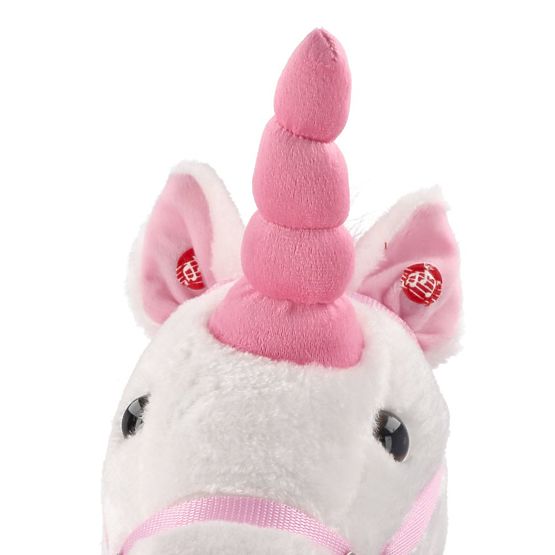 Cavallo a dondolo interattivo unicorno bianco