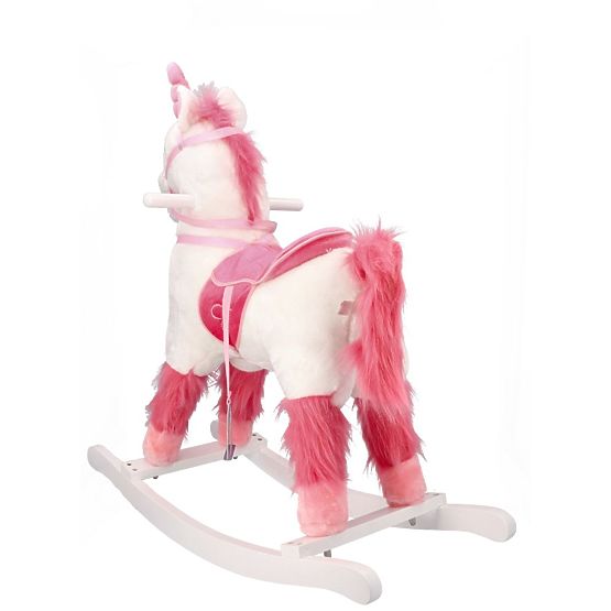 Cavallo a dondolo interattivo unicorno bianco