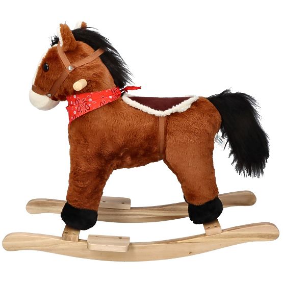 Cavallo a dondolo marrone