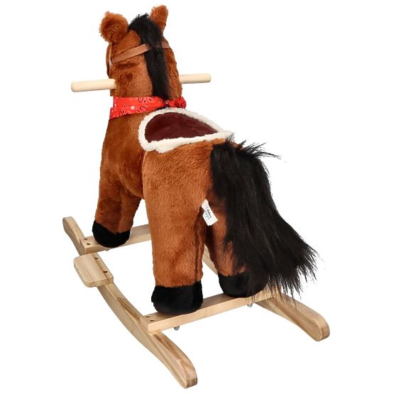 Cavallo a dondolo marrone