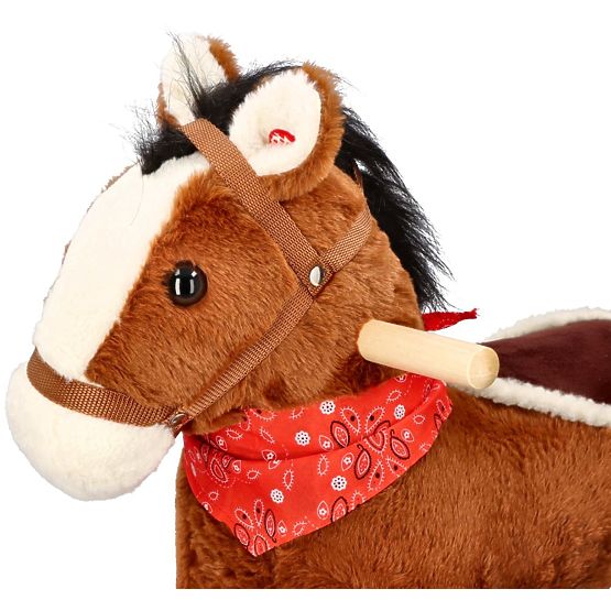 Cavallo a dondolo marrone