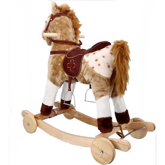 Cavallo a dondolo Mustang con ruote