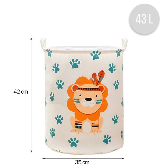 Cesto per giocattoli - leoncino