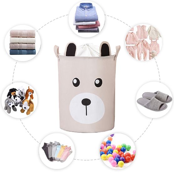 Cesto per giocattoli - orsetto