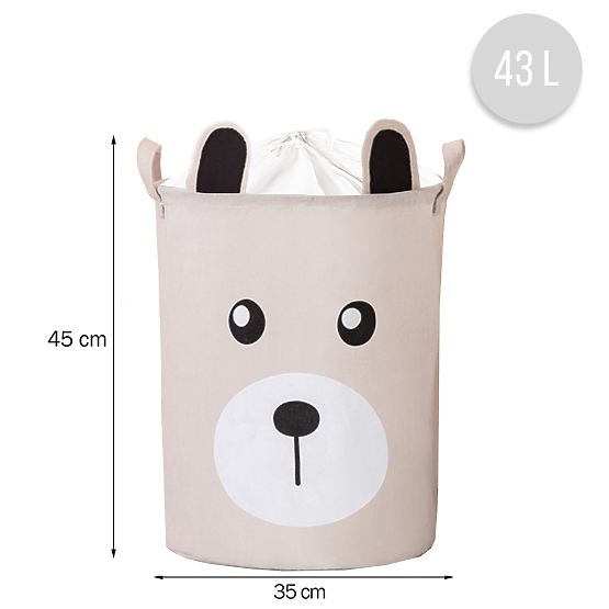 Cesto per giocattoli - orsetto